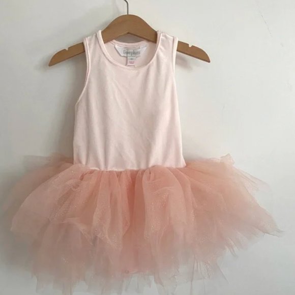 iloveplum velvet glitter b.a.e. tutu dress - shirley pink NWT 6Y - Picture 1 of 3